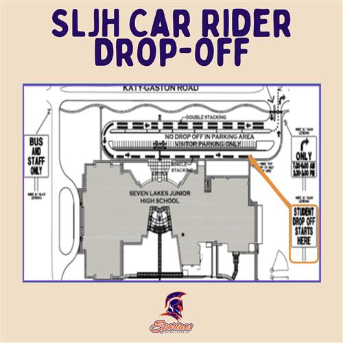 Car-rider drop-off map